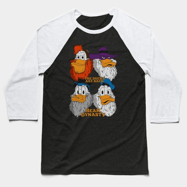 Beak Dynasty Baseball T-Shirt by MitchLudwig